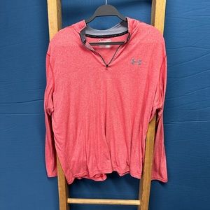 Salmon color sz xxl mens 1/4 zip under Armour